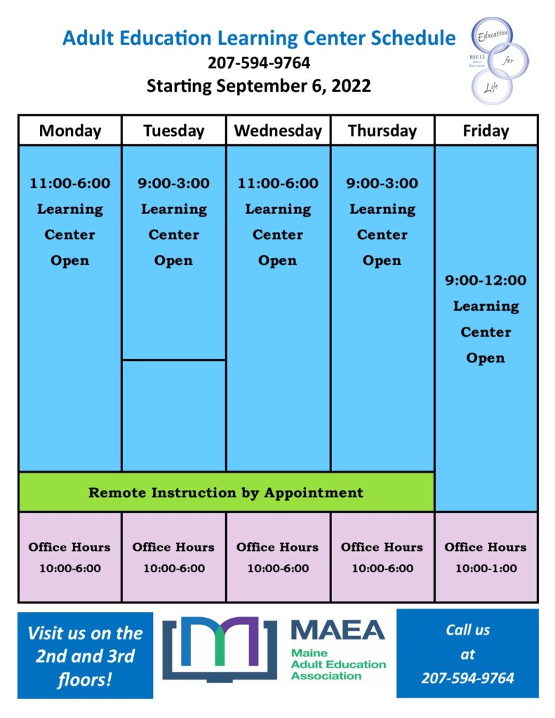 RSU13 Adult and Community Education image #1500